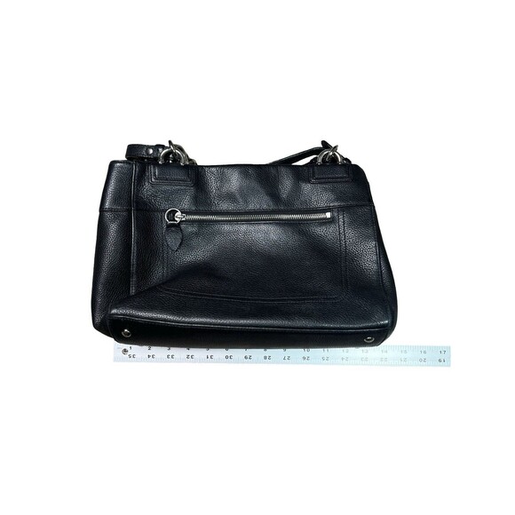 Coach Penelope Black Pebbled Leather 9x12x5” Hand Bag PurseTurn-Lock - Picture 12 of 16